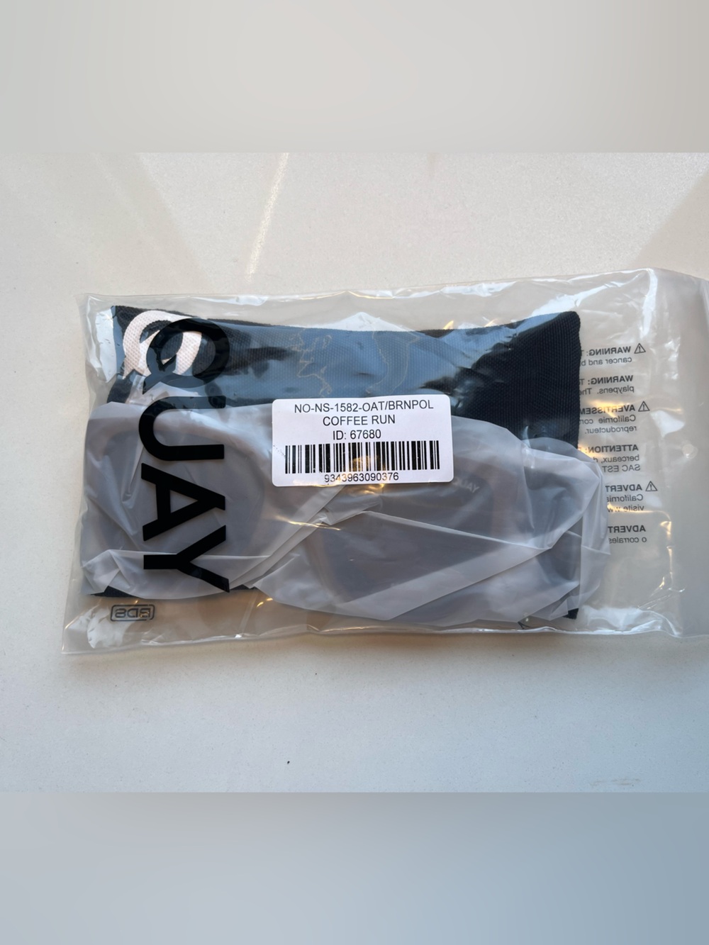 QUAY Coffee Run - Oat frame / Brown Polarized lens Sunglasses- NWT - Picture 11 of 11